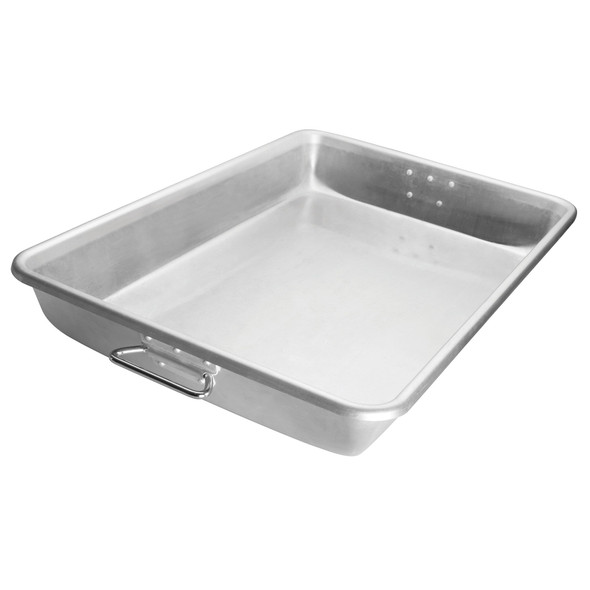 Winco ALRP-1826H Aluminum Roasting Pan with Handle - 26" x 18" x 3 1/2"