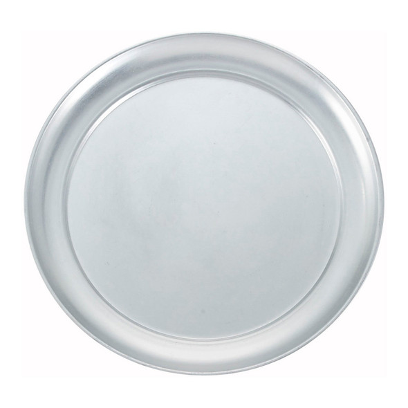 Winco APZT-11 11" Wide Rim Aluminum Pizza Pan
