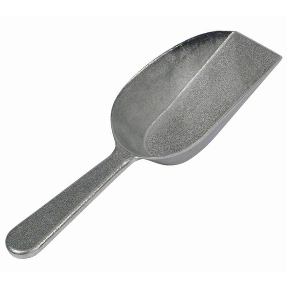 Winco ASFB-4 Flat Bottom Aluminum Scoop - 4 oz.