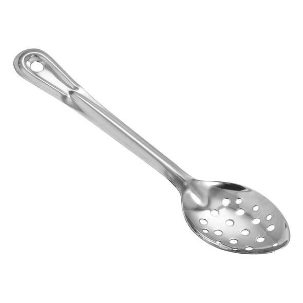 Winco BSPT-11 Basting Spoon, Stainless Steel, 1.2mm - Perforated, 11"