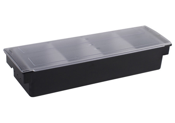 Winco CCH-4 Black Plastic Base Condiment Holder, 4 Compartments
