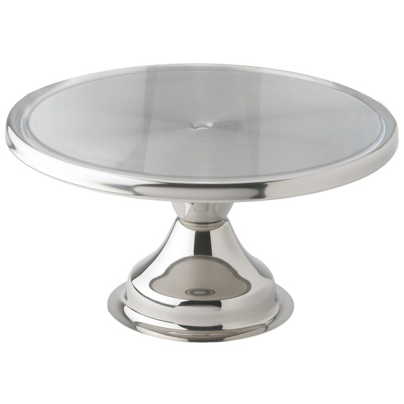 Winco CKS-13 13" Stainless Steel Cake Stand