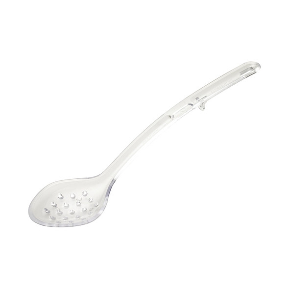 Winco CVPS-13C Serving Spoon, 13", Perforated, Clear, Polycarbonate
