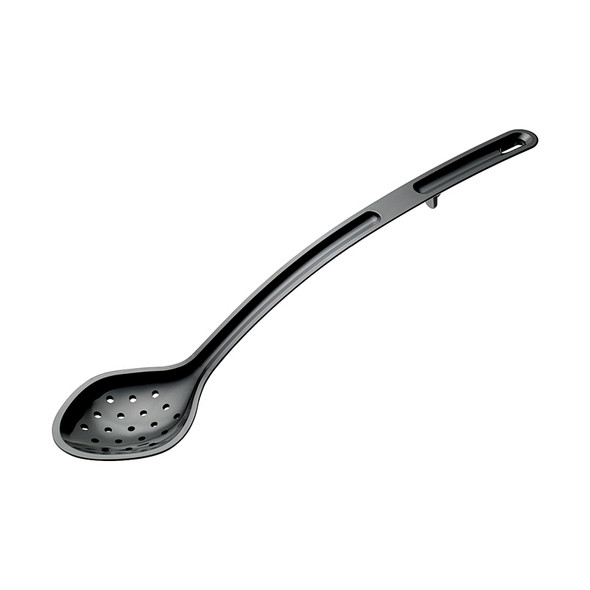 Winco CVPS-15K Serving Spoon, 15", Perforated, Black, Polycarbonate