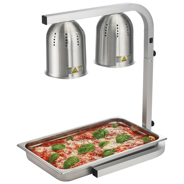 Winco EHL-2 Heat Lamp / Food Warmer 2 Bulb Free Standing