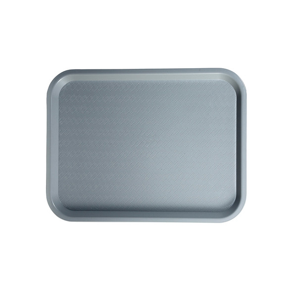 Winco FFT-1418E 14" x 18" Gray Plastic Fast Food Tray