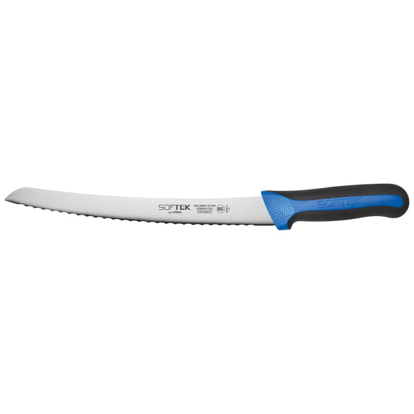 Winco KSTK-91 9-1/2" Bread Knife, Curved, Wavy Edge