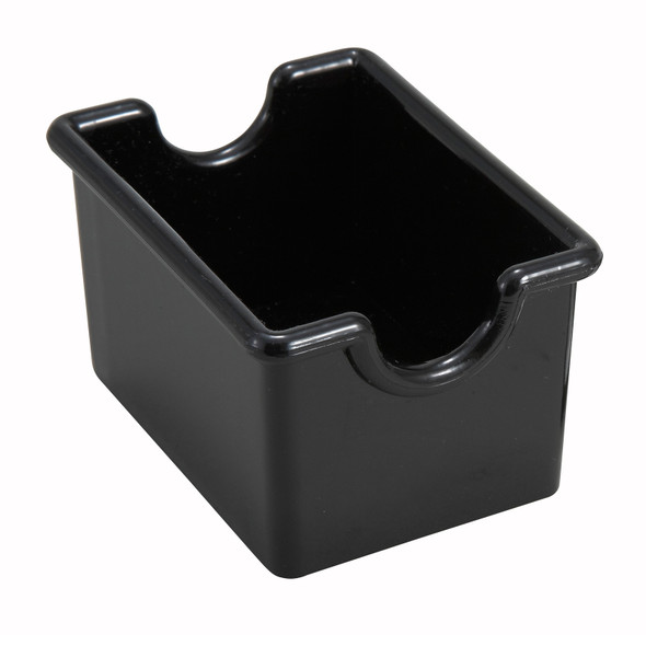 Winco PPH-1K 3 1/2" x 2 1/2" x 2" Black Sugar Packet Holder - 12/Pack