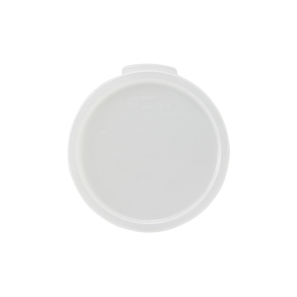 Winco PPRC-1222C 12, 18, and 22 Qt. White Polypropylene Round Food Storage Lid Winco PPRC-1222C 12, 18, and 22 Qt. White Polypropylene Round Food Storage Lid
