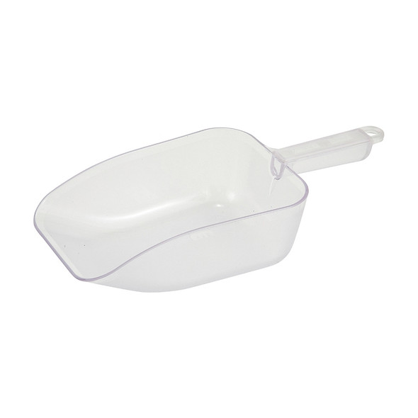 Winco PS-50 Clear Polycarbonate Scoop - 50 oz.