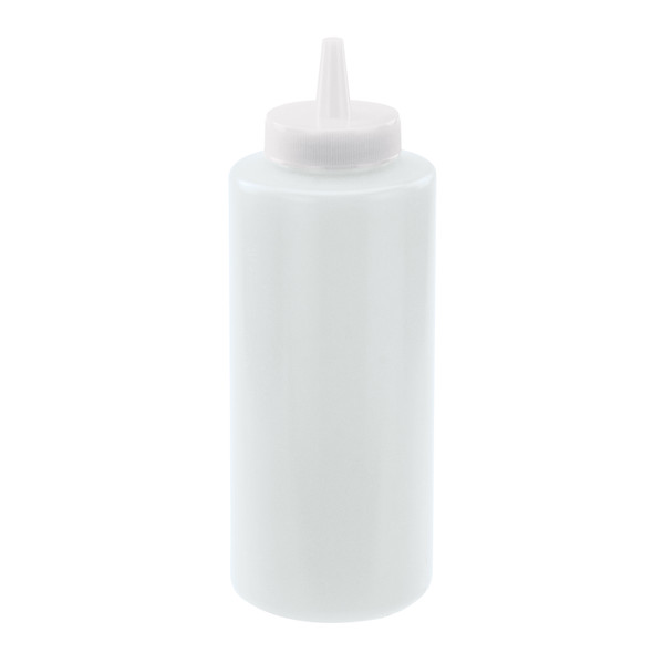 Winco PSB-12C 12 oz. Clear Squeeze Bottle - 6/Pack