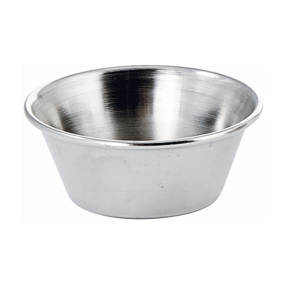 Winco SCP-15 1 1/2 oz. Stainless Steel Sauce Cup - 12/Box