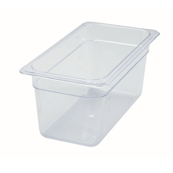 Winco SP7306 1/3 Size Clear Polycarbonate Food Pan - 6" Deep