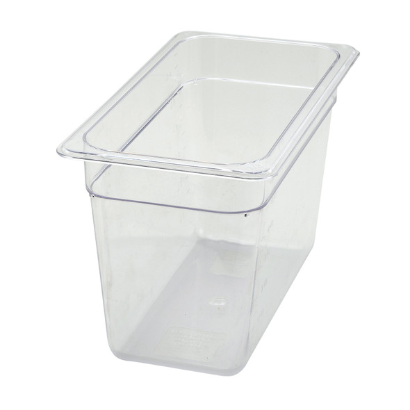 Winco SP7308 1/3 Size Clear Polycarbonate Food Pan - 8" Deep