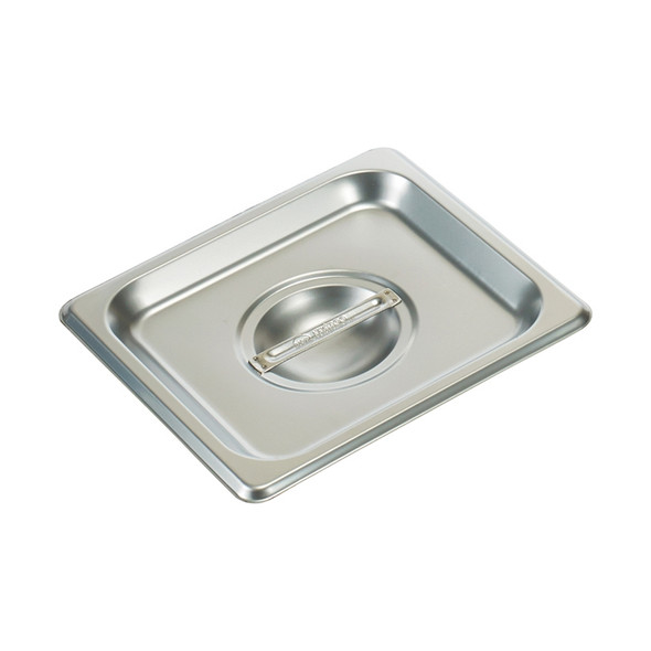 Winco SPSCS 1/6 Size Solid Stainless Steel Steam Pan Cover