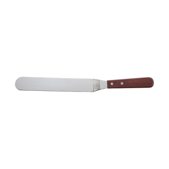 Winco TOS-9 8-3/8" Offset Baking Spatula with Wooden Handle
