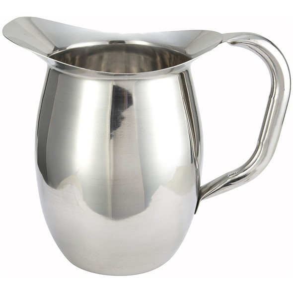 Winco WPB-3 3 Qt. Stainless Steel Bell Pitcher