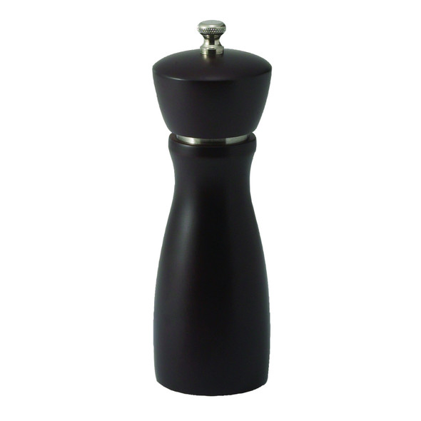 Winco WPM-6CD Pepper Mill, 6"H, Carbon Steel Grinder, Beechwood