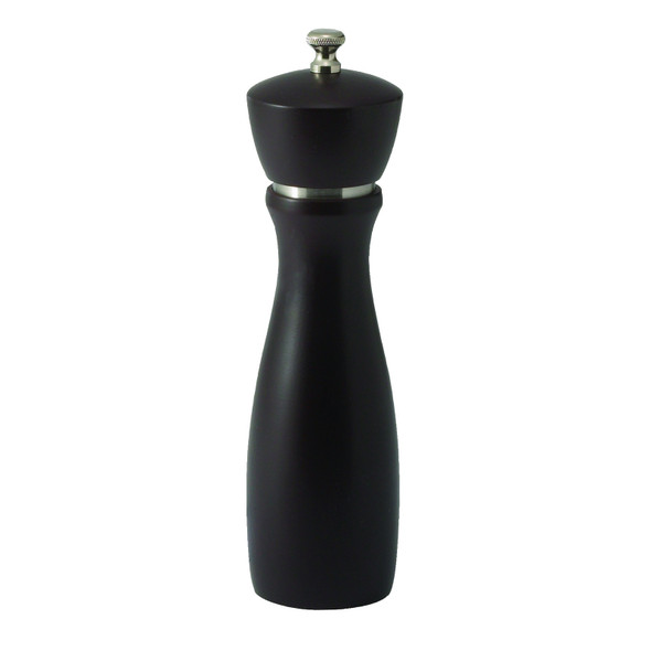 Winco WPM-8CD Pepper Mill, 8"H, Carbon Steel Grinder, Beechwood