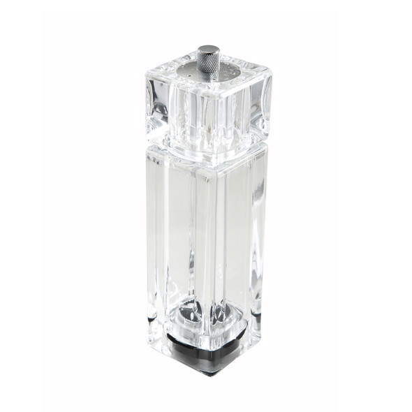 Winco WPMP-6 6" Acrylic Clear Pepper Mill/Salt Shaker