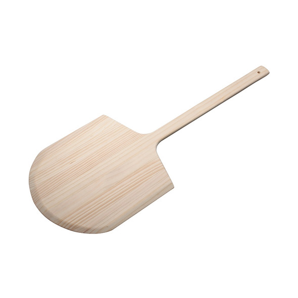 Winco WPP-1436 14" x 15" Pizza Peel with 36" Wooden Handle