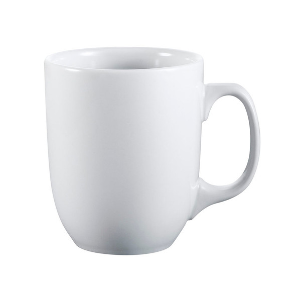 CAC CTM-15-P Camptown 15 oz. Super White Porcelain Mug - 24/Case