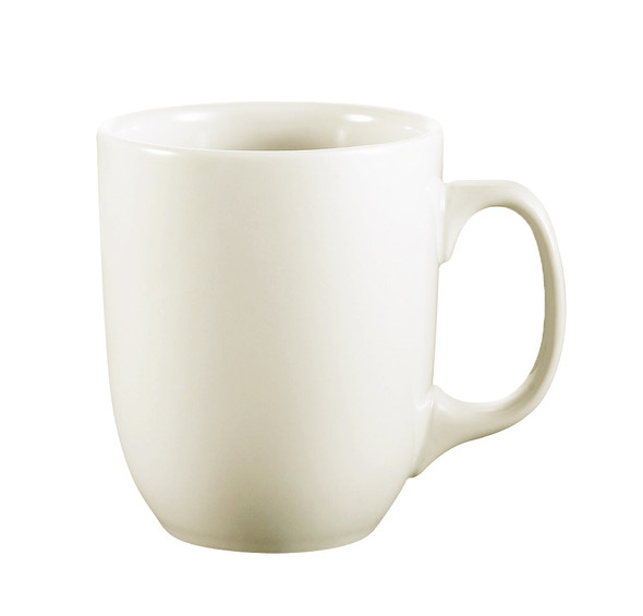 CAC CTM-15-W Camptown 15 oz. American White Stoneware Mug - 24/Case