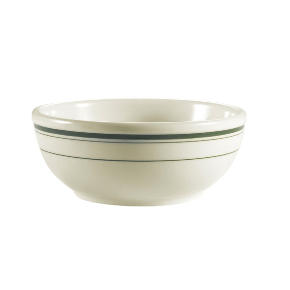 CAC GS-18 15 oz. American White Stoneware Nappie Bowl - 36/Case