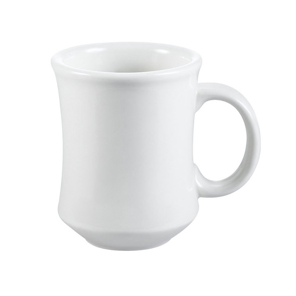 CAC PM-7-W 7 oz. American White Stoneware Provo Mug - 36/Case