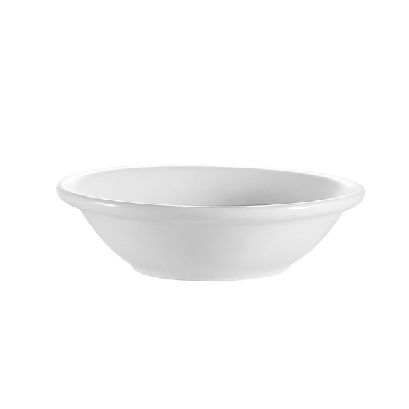 CAC RCN-11 5 oz. Super White Porcelain Fruit Dish - 36/Case