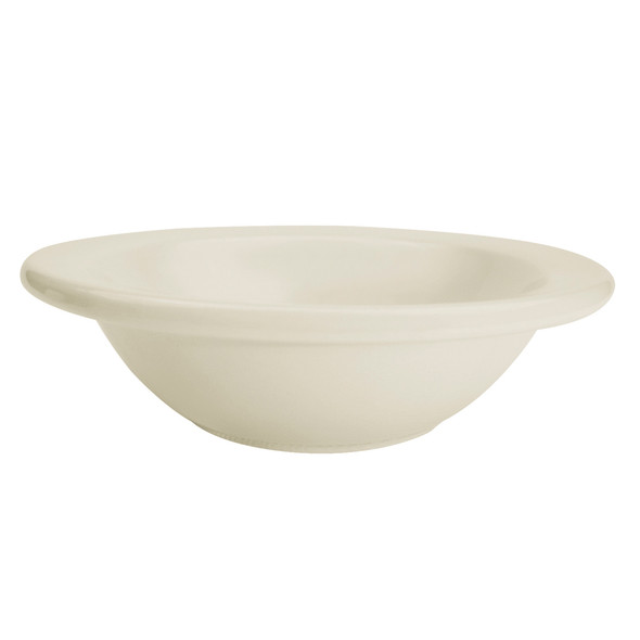 CAC REC-10 13 oz. American White Stoneware Grapefruit Dish - 36/Case
