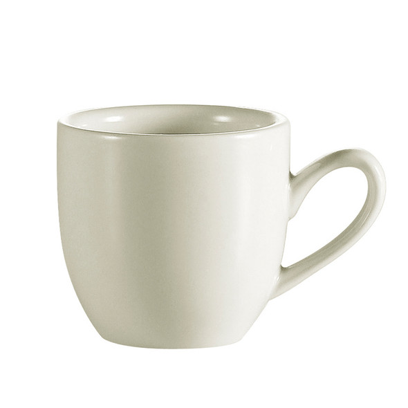 CAC REC-35 3.5 oz. American White Stoneware A. D. Cup - 36/Case