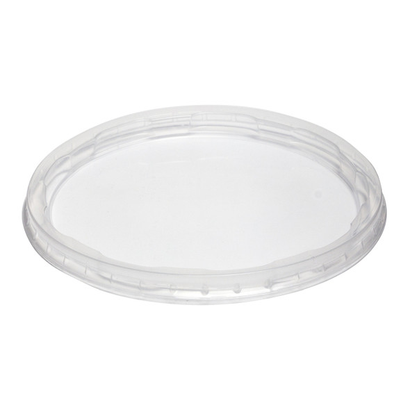Clear Plastic Round Deli Container Lids for 8-32 oz. Deli Containers - 500/Case Clear Plastic Round Deli Container Lids for 8-32 oz. Deli Containers - 500/Case