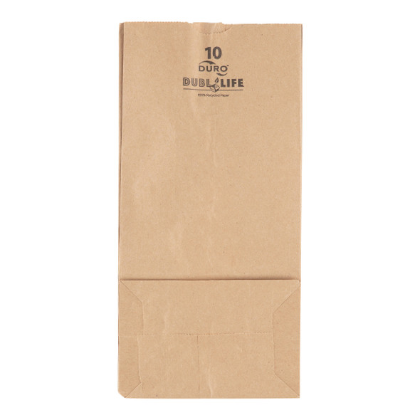 Duro 18410 Kraft 10 lb. Paper Grocery Bag - 500/Pack