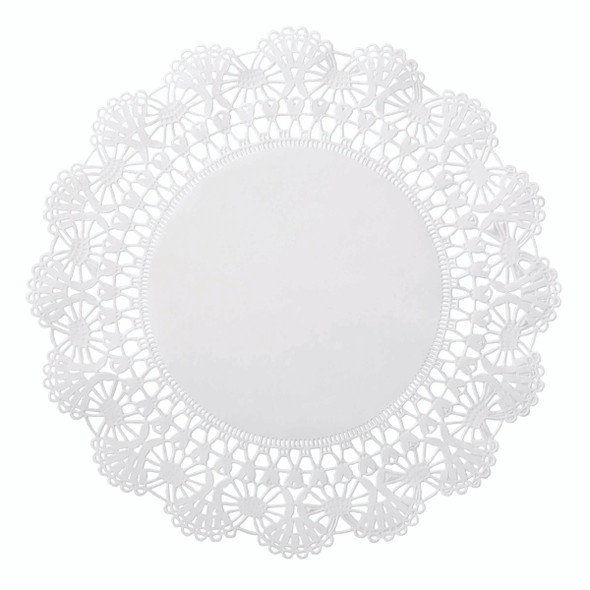 White 8" Paper Lace Doilies - 1000/Case
