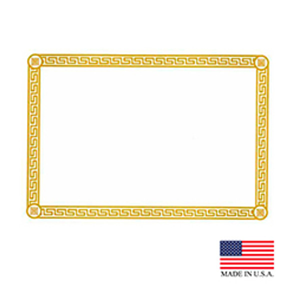 10" x 14" Greek Key Gold Placemat - 1000/Case