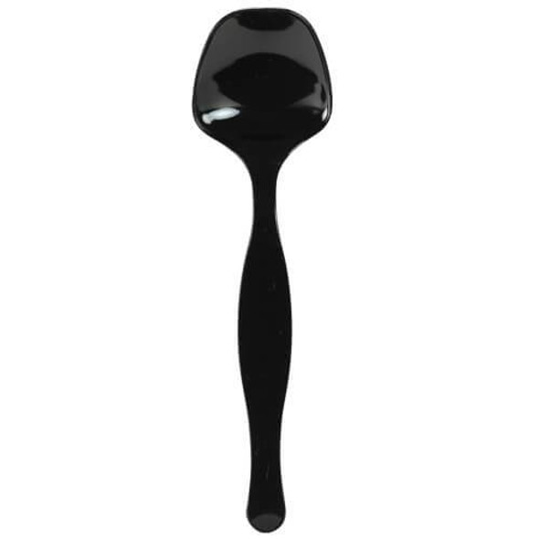 Black Plastic 9" Serving Spoon (144/Case)
