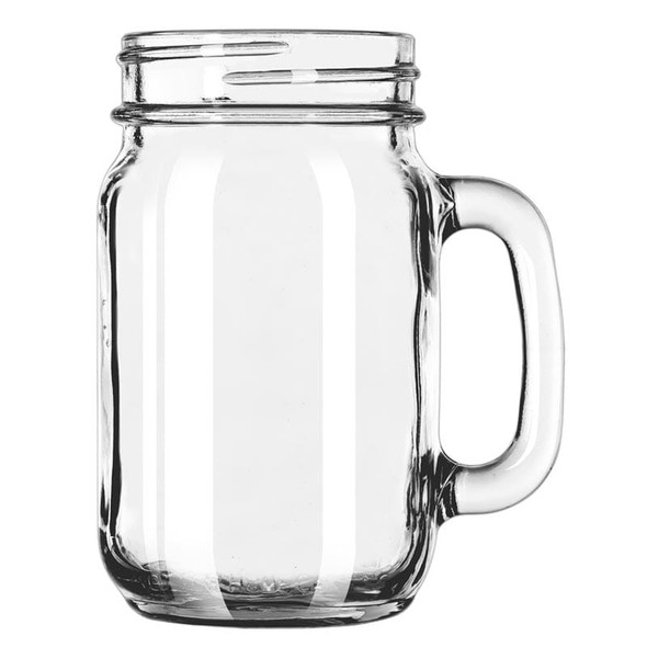 Libbey 97084 16 oz. Drinking Jar with Handle - 12/Case