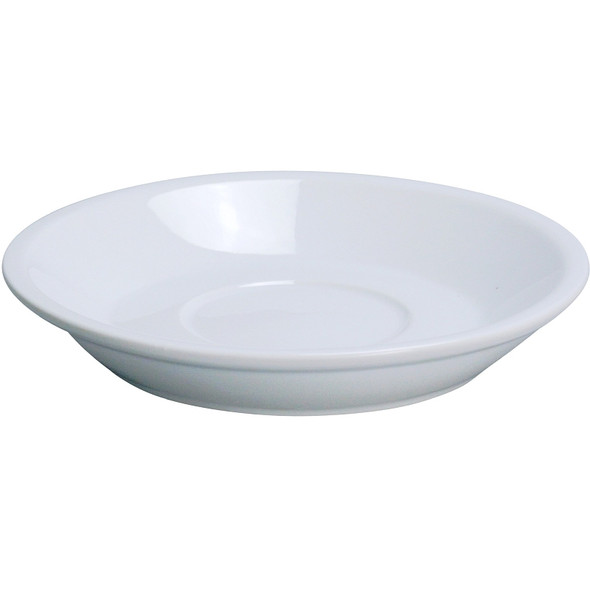 Yanco AC-57 6 7/8" Super White Porcelain Saucer - 36/Case
