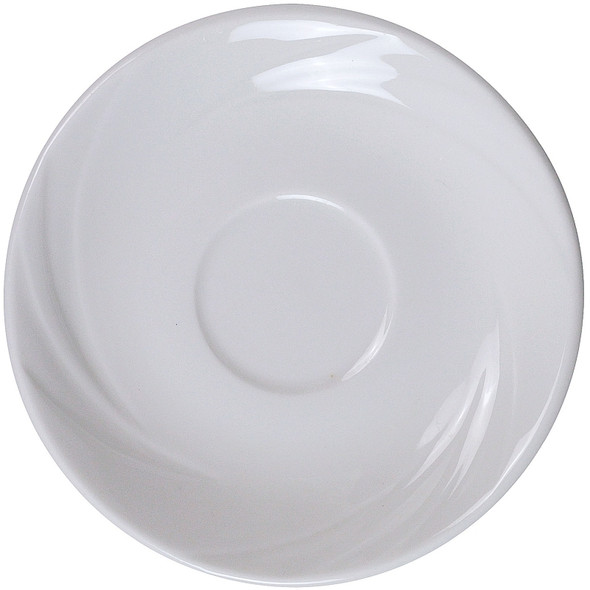 Yanco MM-55 4 7/8" Bone White China Saucer - 36/Case