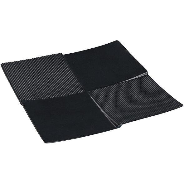 Yanco BP-5111 Black Pearl 11" Square Melamine Display Plate