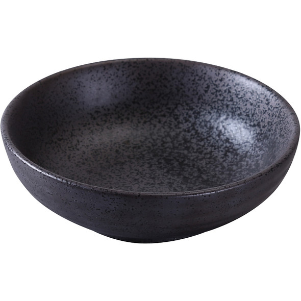 Yanco DB-3006 Black 9 oz. Round China Bowl - 36/Case