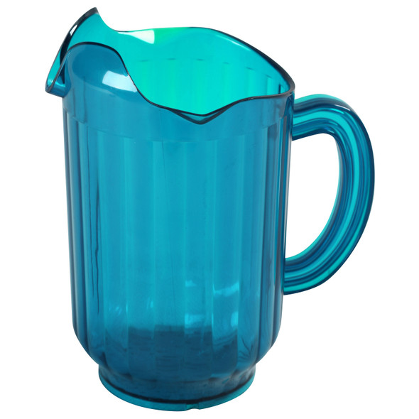 Yanco PC-060C 60 oz. Clear Plastic Pitcher with 3 Spouts - Win Depot