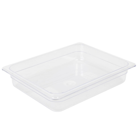 Thunder Group PLPA8122 1/2 Size Clear Polycarbonate Food Pan - 2 1/2" Deep