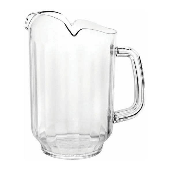 Thunder Group PLWP064CL 65 oz. Clear Polycarbonate Pitcher with 3 Spouts