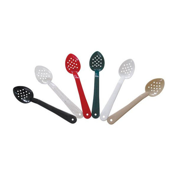 Thunder Group PLSS213RD 13" Red Perforated Polycarbonate Serving Spoon