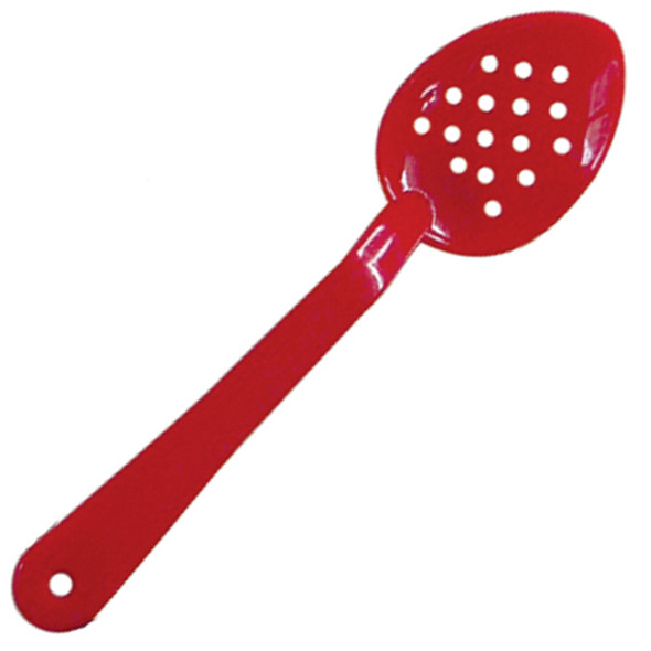 Thunder Group PLSS213RD 13" Red Perforated Polycarbonate Serving Spoon