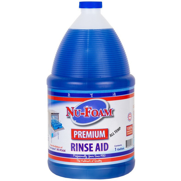 Glissen 300178 Nu-Foam Premium Rinse Aid - 1 Gallon