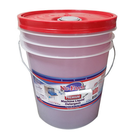 Glissen 300580 Nu-Foam Premium Machine Detergent - 5 Gallon Pail