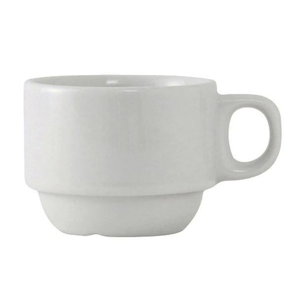Tuxton ALF-0303 Demitasse Cup, 3 oz, 2-1/2" dia., Porcelain White - 3 dz/Case
